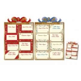 Segnapacco Natale Adesivi SOGGETTI ASSORTITI (16 etichette)