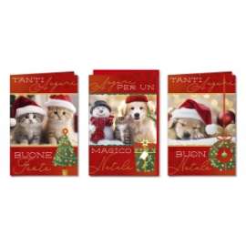 Biglietti Natale FANTASIA conf.12pz
