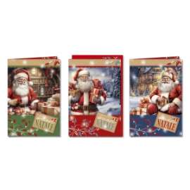 Biglietti Natale FANTASIA conf.12pz