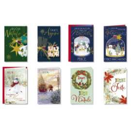 Biglietti Natale 9x14  SOGGETTI ASSORTITI conf.120pz