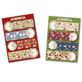 Chiudishopper Natale Adesivi SOGGETTI ASSORTITI (4 etichette x fg)