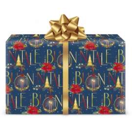 Carta Regalo Natale 70x100 FANTASIA BLU conf.12pz
