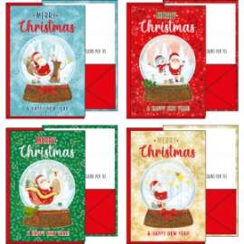 Portasoldi Natale 11,7x17cm BABBO NATALE conf.12pz