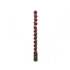 Addobbo Albero MINI SFERE MIX ROSSO 30mm cf.14pz