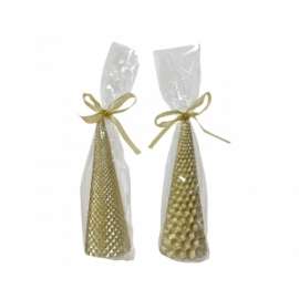 CANDELE ORO METALLIZZATO 15cm