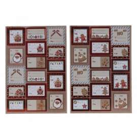 Segnapacco Natale SOGGETTI ASSORTITI conf.2pz