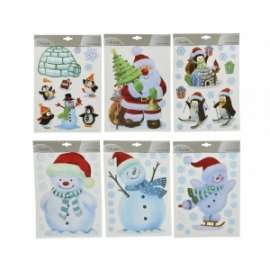 Vetrofanie Natale SOGGETTI ASSORTITI fg.30x23cm