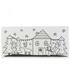 Vetrofanie Natale SOGGETTI ASSORTITI fg.49x23cm