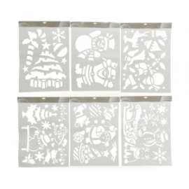 Stencil Natale SOGGETTI ASSORTITI fg.44,5x59,5cm