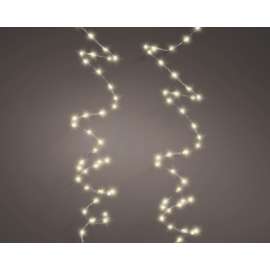 FILO LUCI CALDE LED 159cm 100L BATTERIA C/TIMER