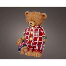 ORSETTO IN PIGIAMA h.24cm C/LUCI