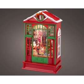 CASA BABBO NATALE C/LUCI LED h.26cm 