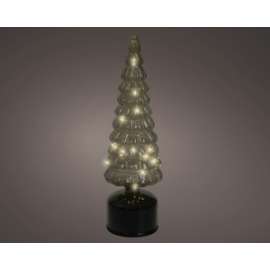 ALBERO VERDE DECORATIVO h.34cm C/LUCI