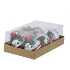 Addobbo Albero CAMPANELLE DECORATE 6pz