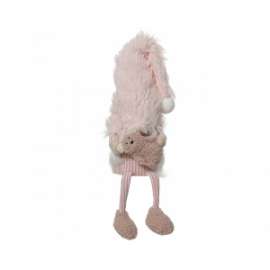 GNOMO ROSA PELICHES h.75cm