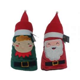 COPERTA BABBO E ELFO 70x100cm