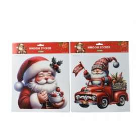 Vetrofania Natale BABBO NATALE 30,5cm