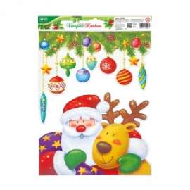 Vetrofanie Natale DECORI COLORATI