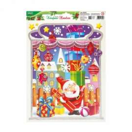 Vetrofanie Natale DECORI COLORATI