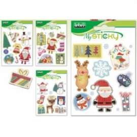 Sticker Natale SOGGETTI ASSORTITI 