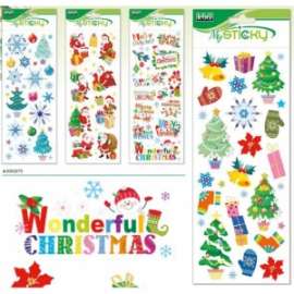Sticker Natale SOGGETTI ASSORTITI 