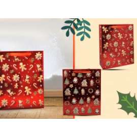 Shopper Natale METAL RED SWEET M