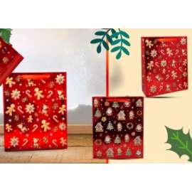 Shopper Natale METAL RED SWEET L
