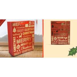 Shopper Natale RED GOLD S