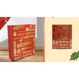 Shopper Natale RED GOLD M