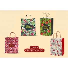 Shopper Natale XMAS FLOWERS S