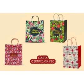 Shopper Natale XMAS FLOWERS L