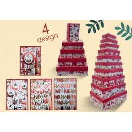 SCATOLE METALIZZATE OH OH set 10pz