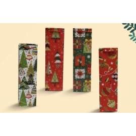 Shopper Natale BOTTIGLIA VINO ALBERELLI