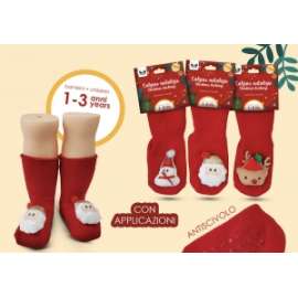 CALZINI NATALIZI ANTISCIVOLO 1-3 anni