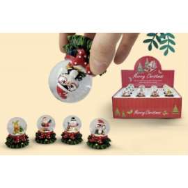 PALLA DI NATALE C/NEVE ALBERO 