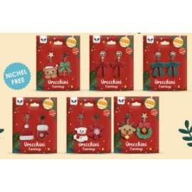 ORECCHINI NATALIZI IN RESINA