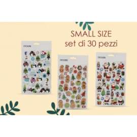 Stickers Natale SOGGETTI METALIZZATI