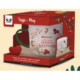 TAZZA IN VETRO C/SCRITTA NATALIZIA