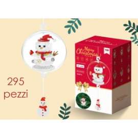 COSTRUZIONE PALLINA PUPAZZO DI NEVE 295pz