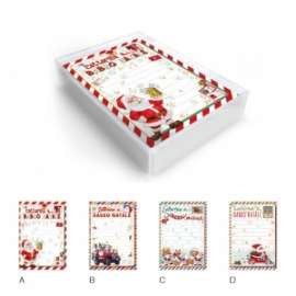 Letterine Natale FANTASIE ASSORTITE 24pz