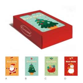 Biglietti Natale FANTASIE ASSORTITE conf.12pz