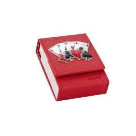 SCATOLA PORTAMAZZO SINGOLO CON DECORAZIONE ROSSO