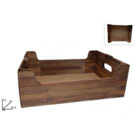 CASSETTA CARTONE LEGNO 40,5x29x15cm .40424