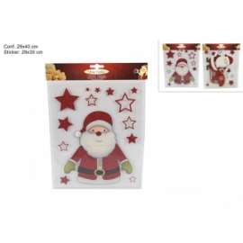 Vetrofanie BABBO NATALE C/GLITTER 29x35cm 78452