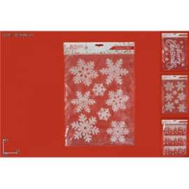 Vetrofanie NATALIZI FLOCCATI 29x40cm 89274