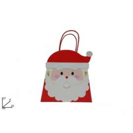 Shopper Natale BABBO NATALE 25x27x8cm  74041