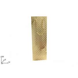 Shopper Natale EFFETTO TRAPUNTA  ORO 12x36x9cm .21936