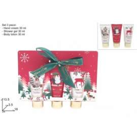 CONFEZIONE REGALO NATALIZIA Set 3pz .41804