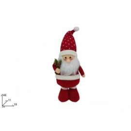BABBO NATALE C/PELLICCIA 46cm .45017