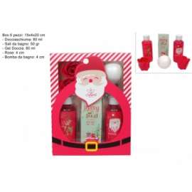 CONFEZIONE REGALO SET DA BAGNO 4pz C/ROSE .02161